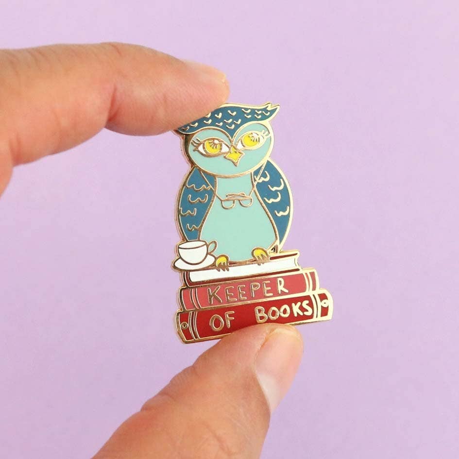 Keeper of Books Enamel Pin Badge