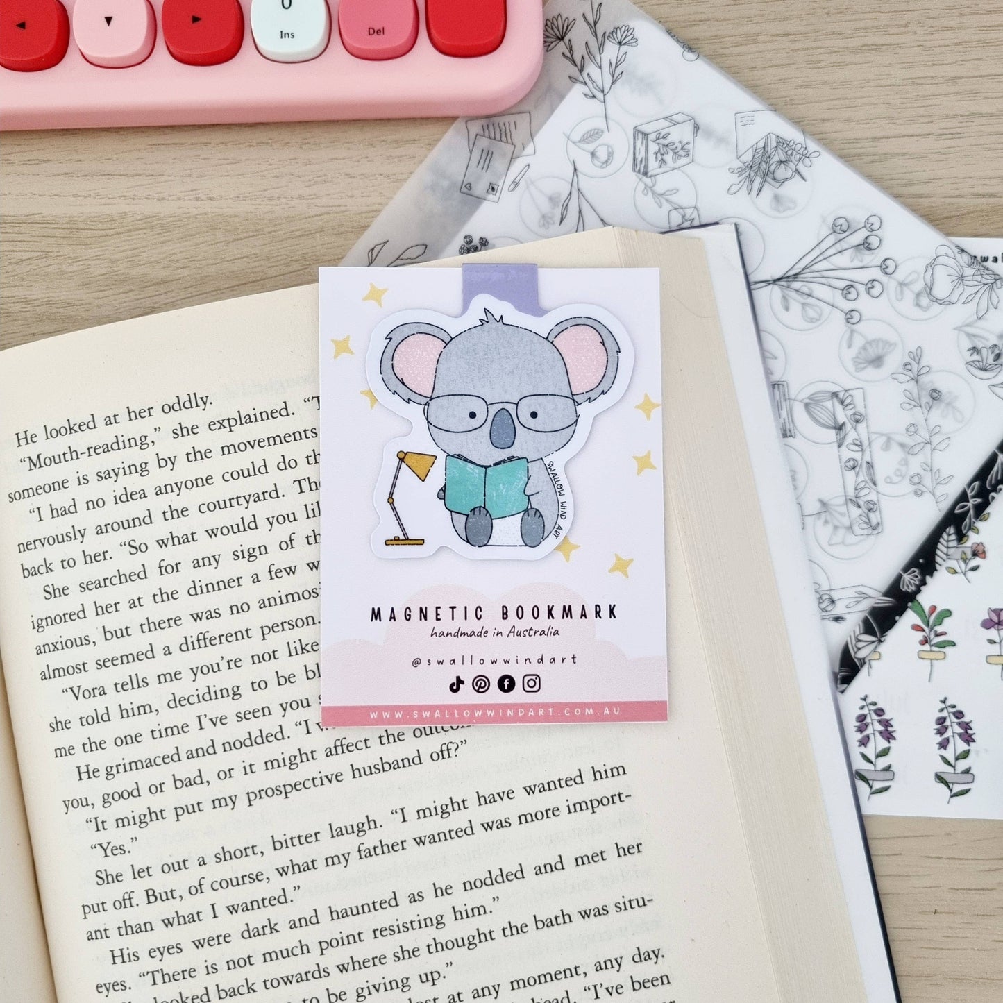 Magnetic Bookmark - Koala Study Buddy