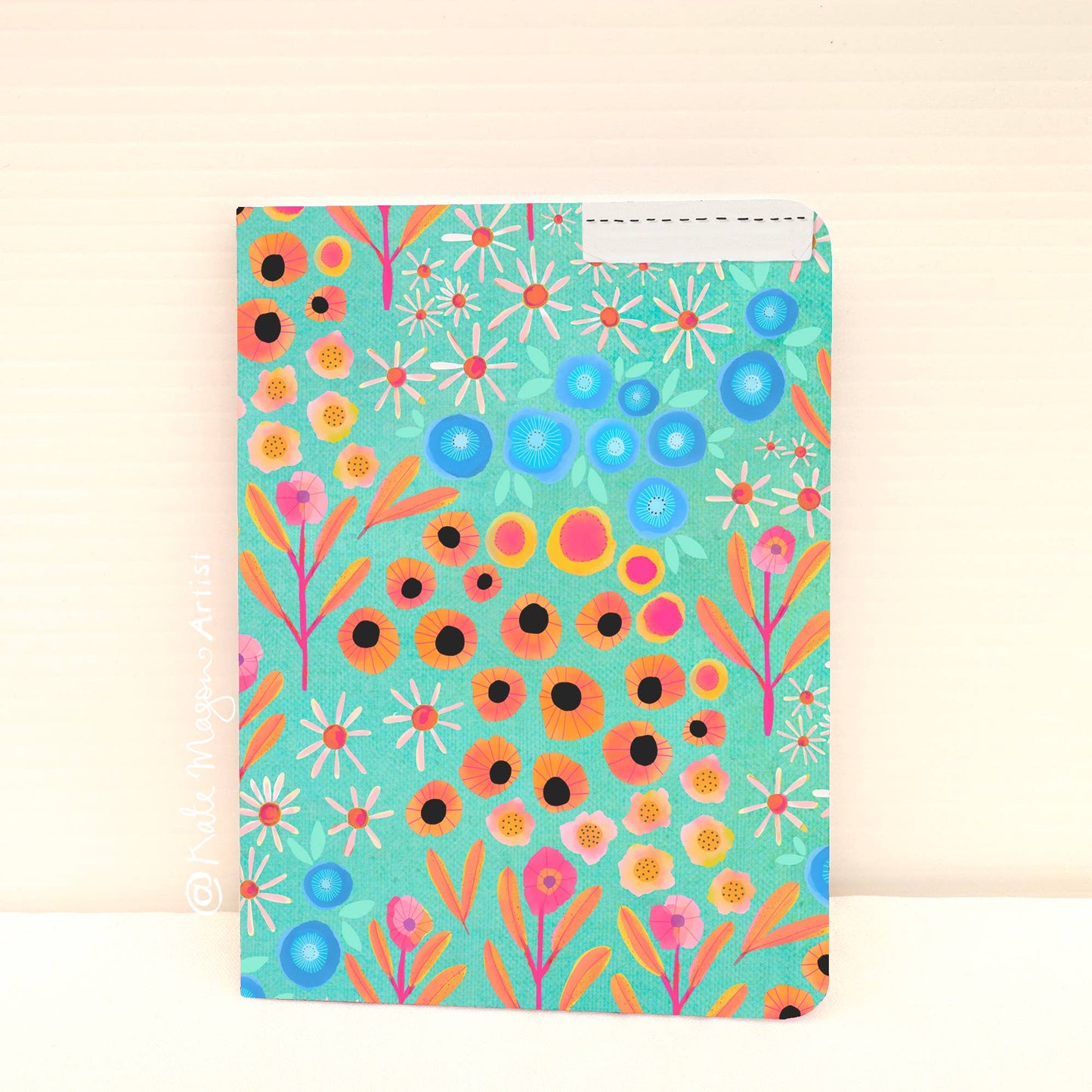 Florally Floral Aqua NOTEBOOK