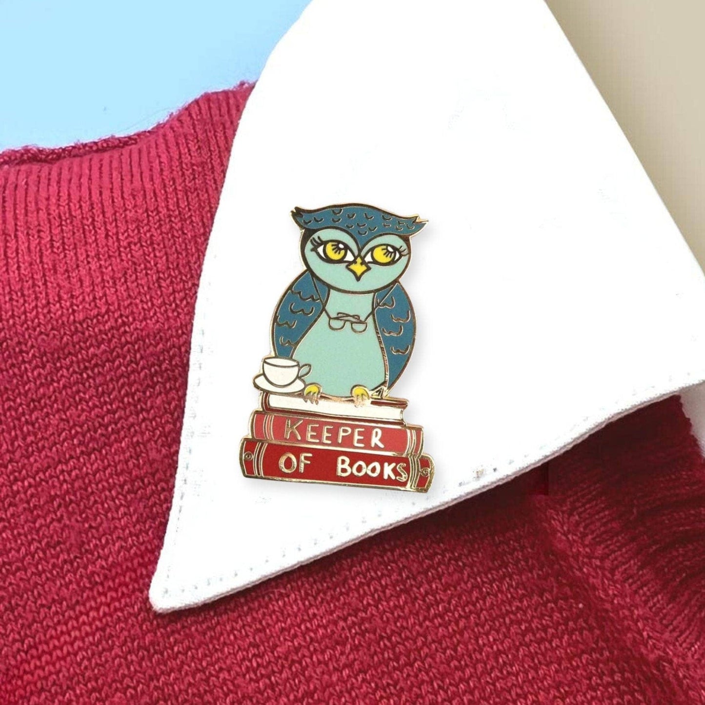 Keeper of Books Enamel Pin Badge