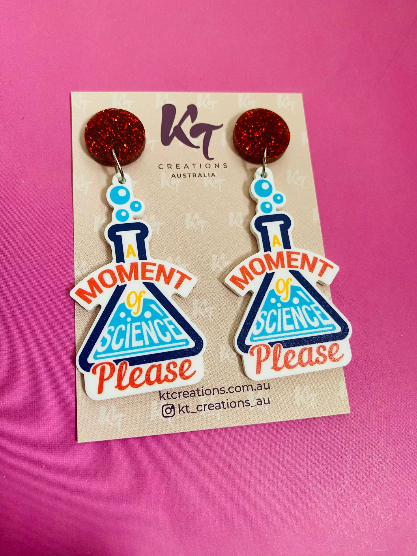 A moment of science please- Acrylic Dangle