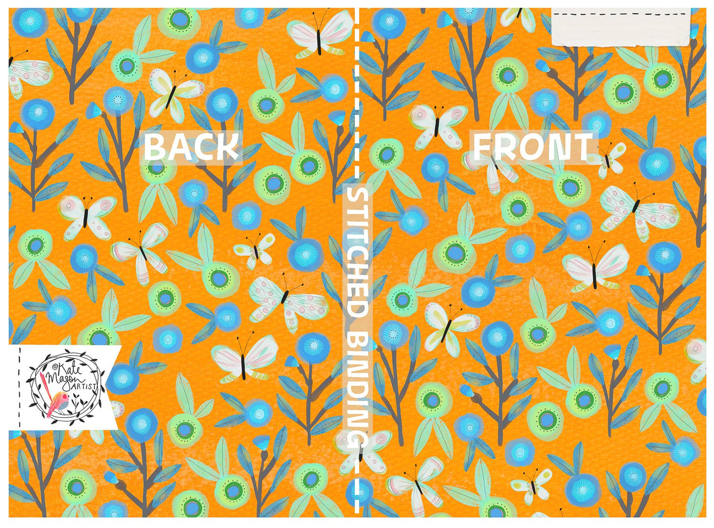 Orange Floral NOTEBOOK