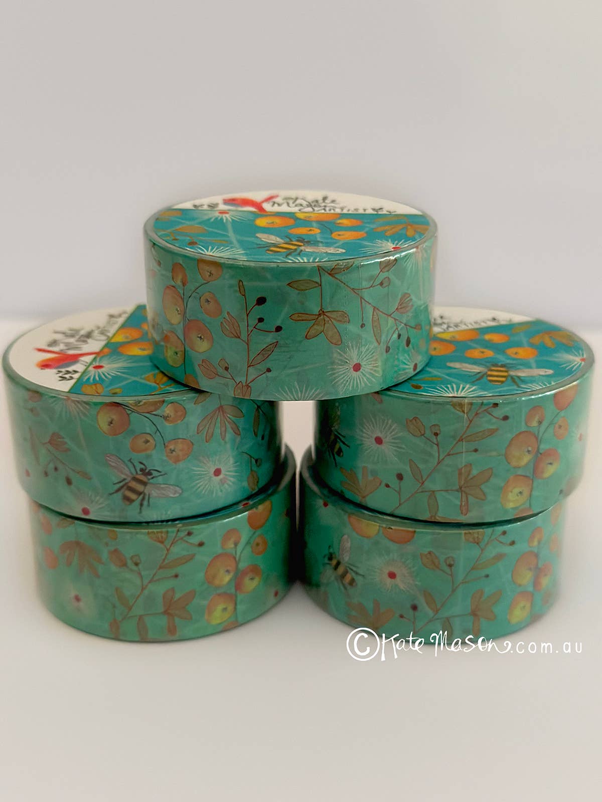 Bee Berries Aqua WASHI TAPE